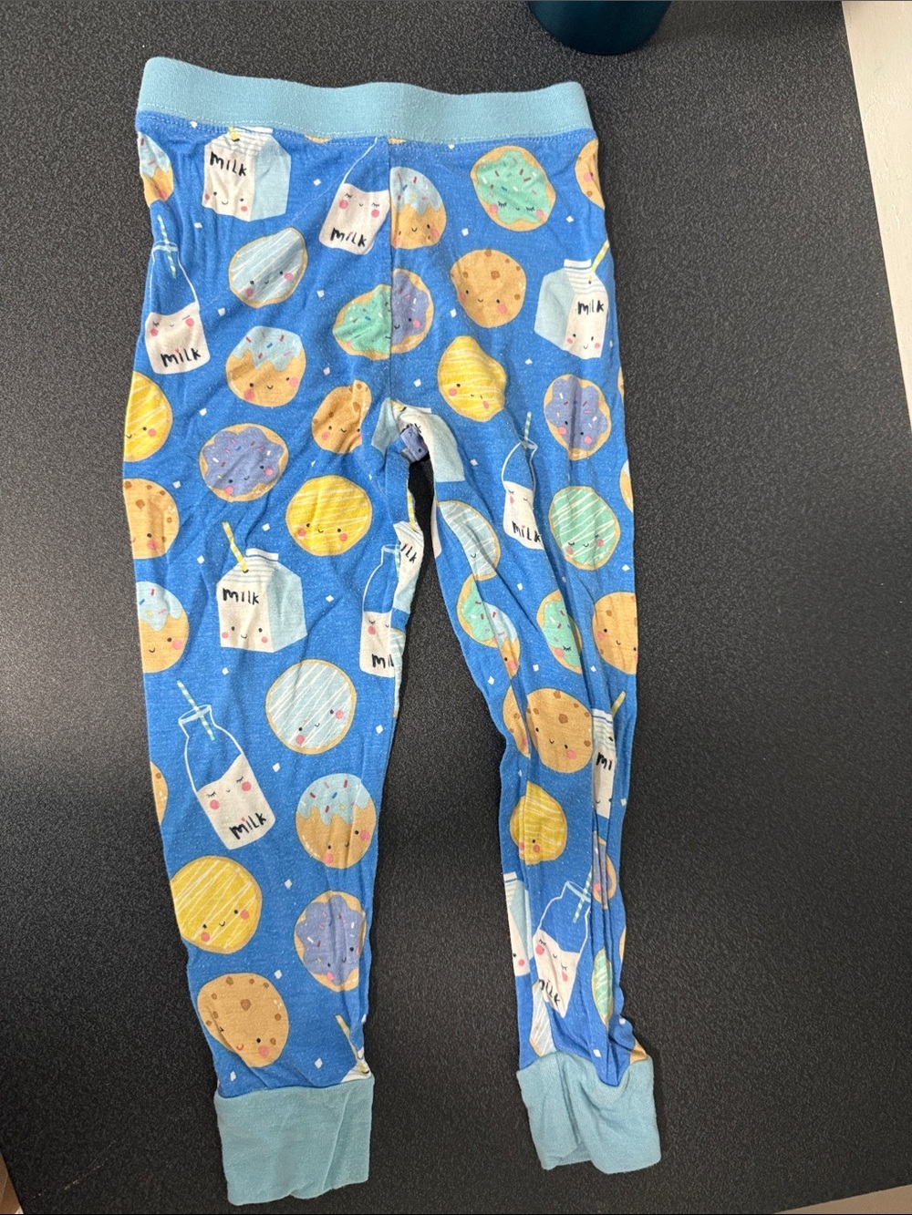 Little Sleepies Blue Cookie & Milk Pajama Leggings